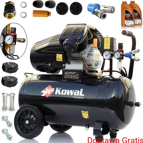 12 bar Kompresor olejowy ZBV 50L 230v 2 tłoki 540 L/min sprężarka olejowa pompa powietrza KowaL Polska