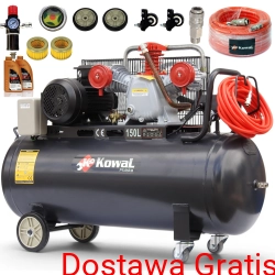 14 bar Kompresor olejowy k46 150L 400v 3 tłoki 650 L/min sprężarka olejowa pompa powietrza KowaL Polska